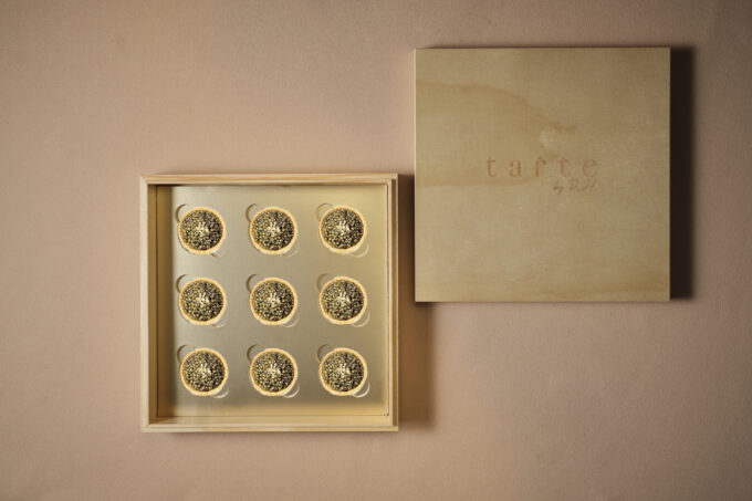 signature caviar tart