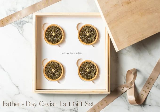 father's day caviar tarts and champagne set - Image 2