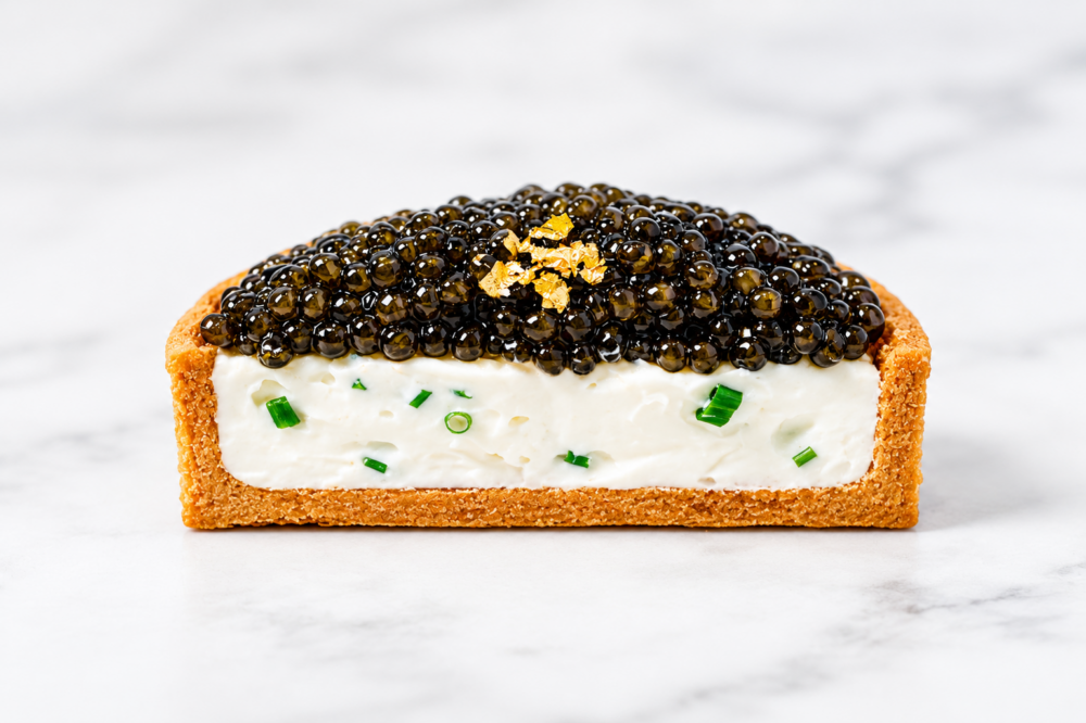 signature caviar tart